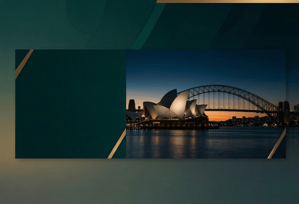 Sydney Harbour skyline at dusk symbolising Australia's growing digital gaming sector